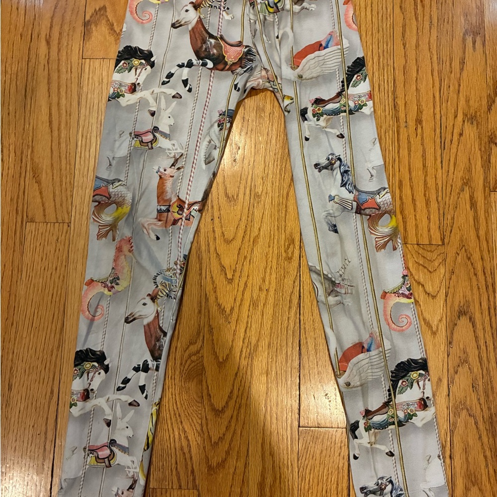 Molo Colorful Carousel Horse Print Leggings